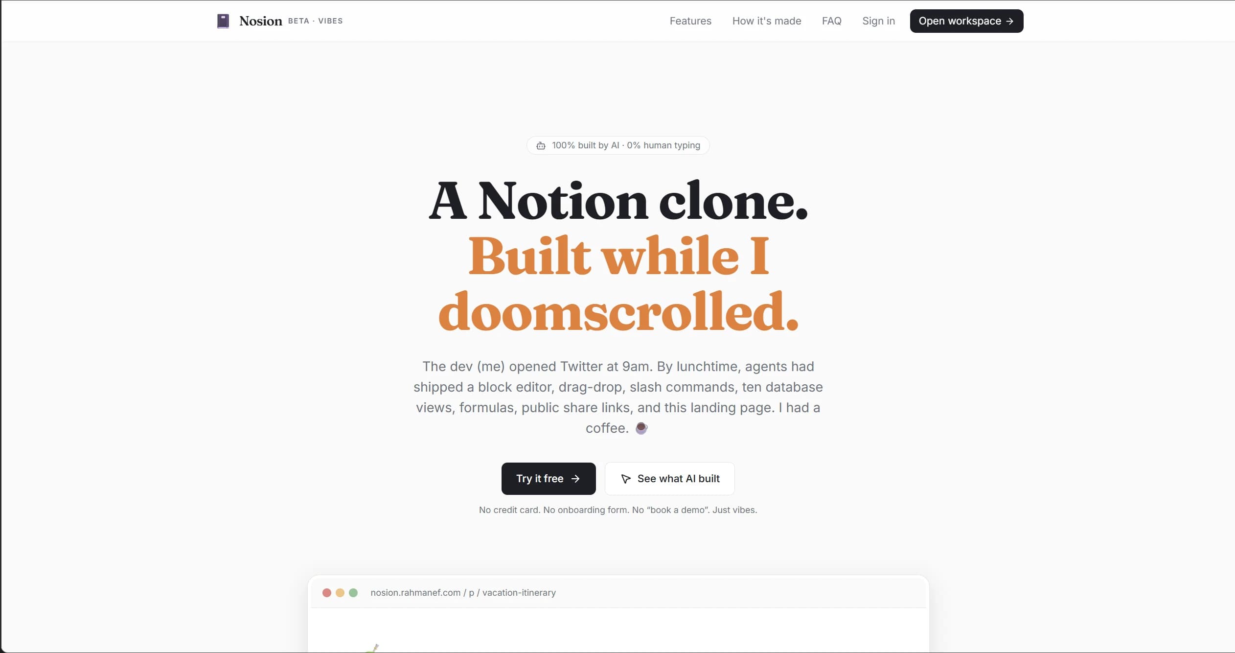 Notion clone — 2