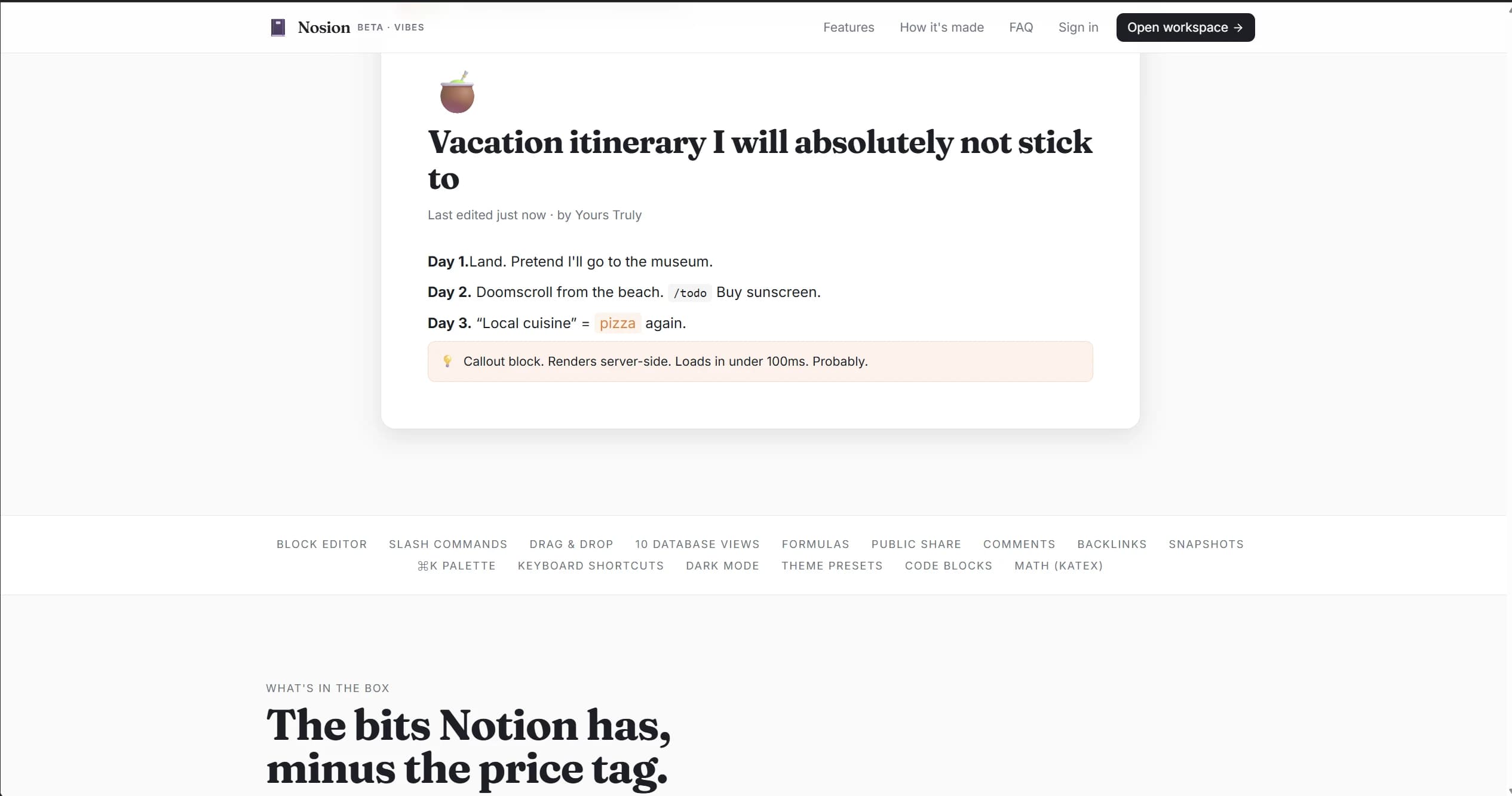 Notion clone — 3