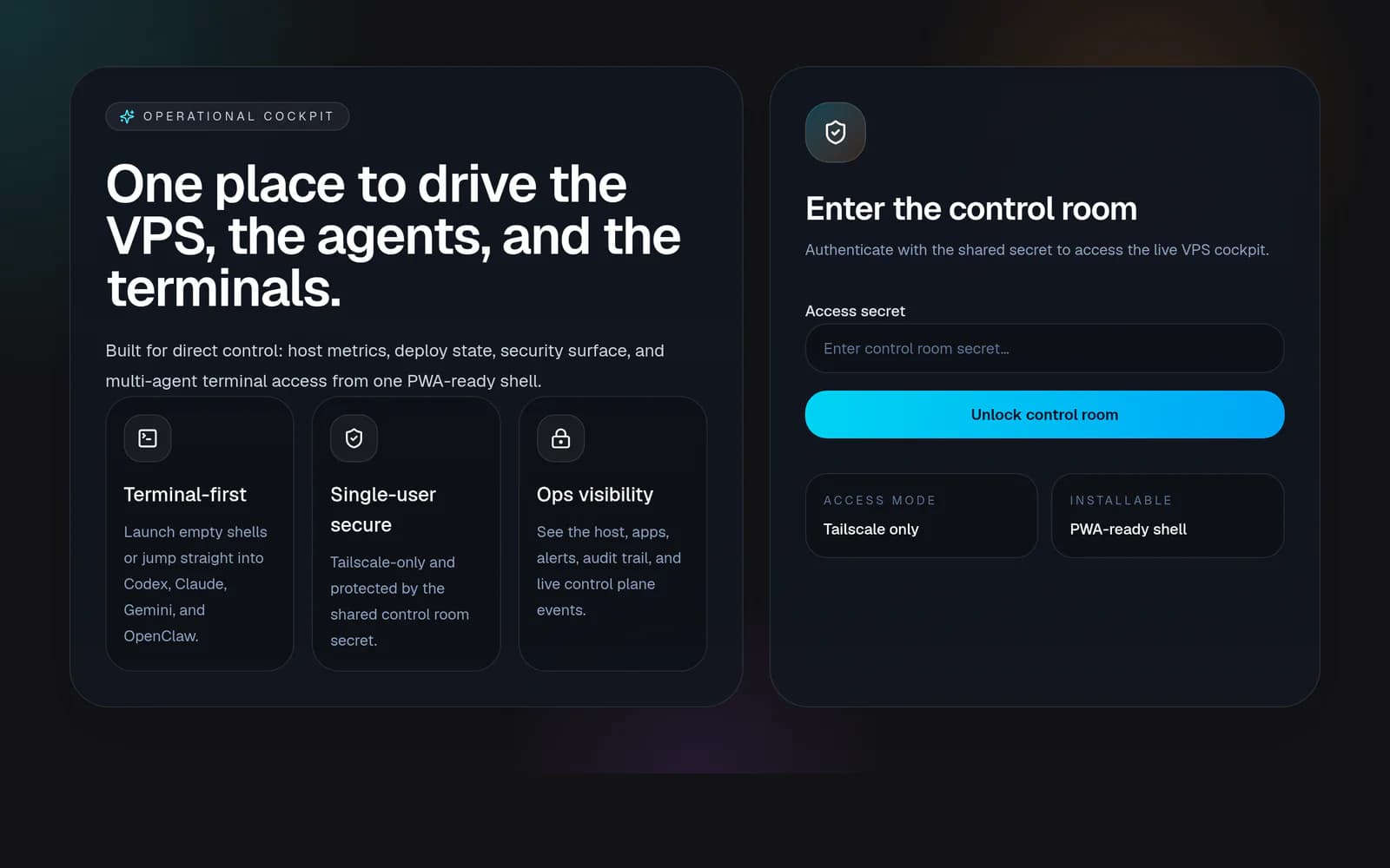 Tangkapan layar VPS Control Room