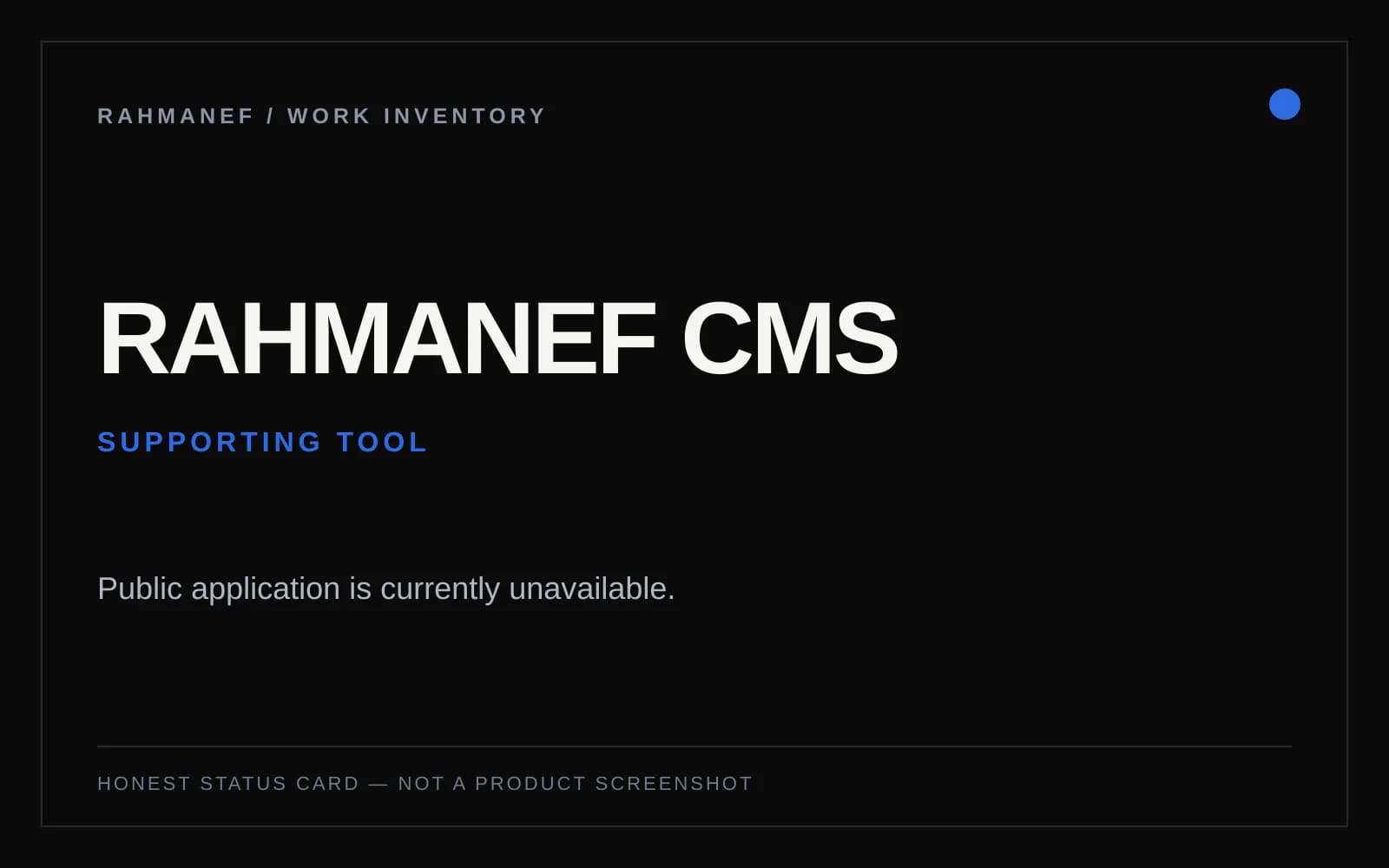 Preview visual Rahmanef CMS