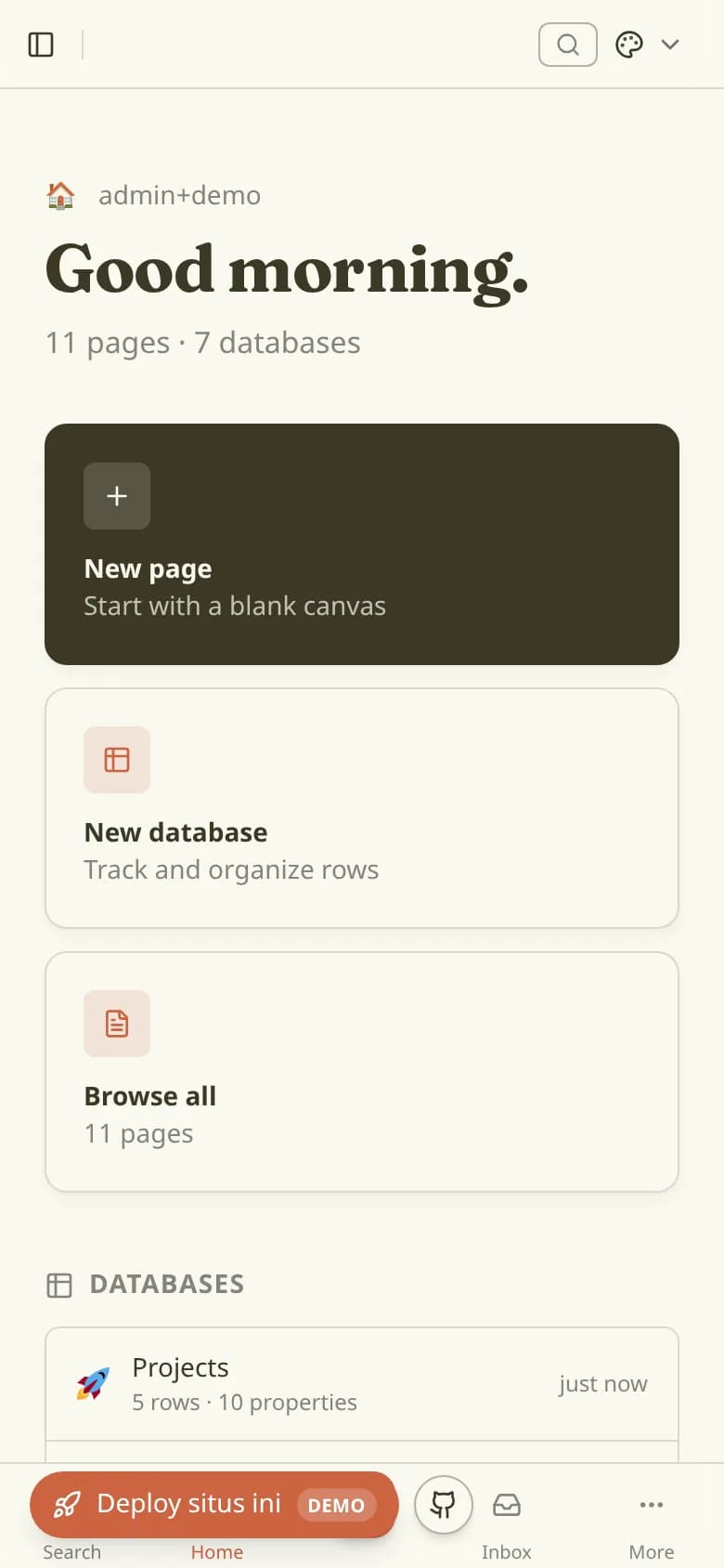 Open Silong mobile workspace